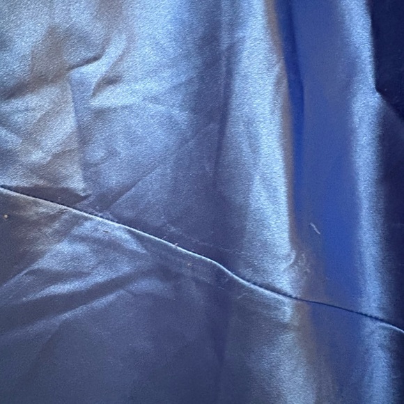 ASOS Curve Shimmering Blue Midi Skirt - Picture 3 of 4